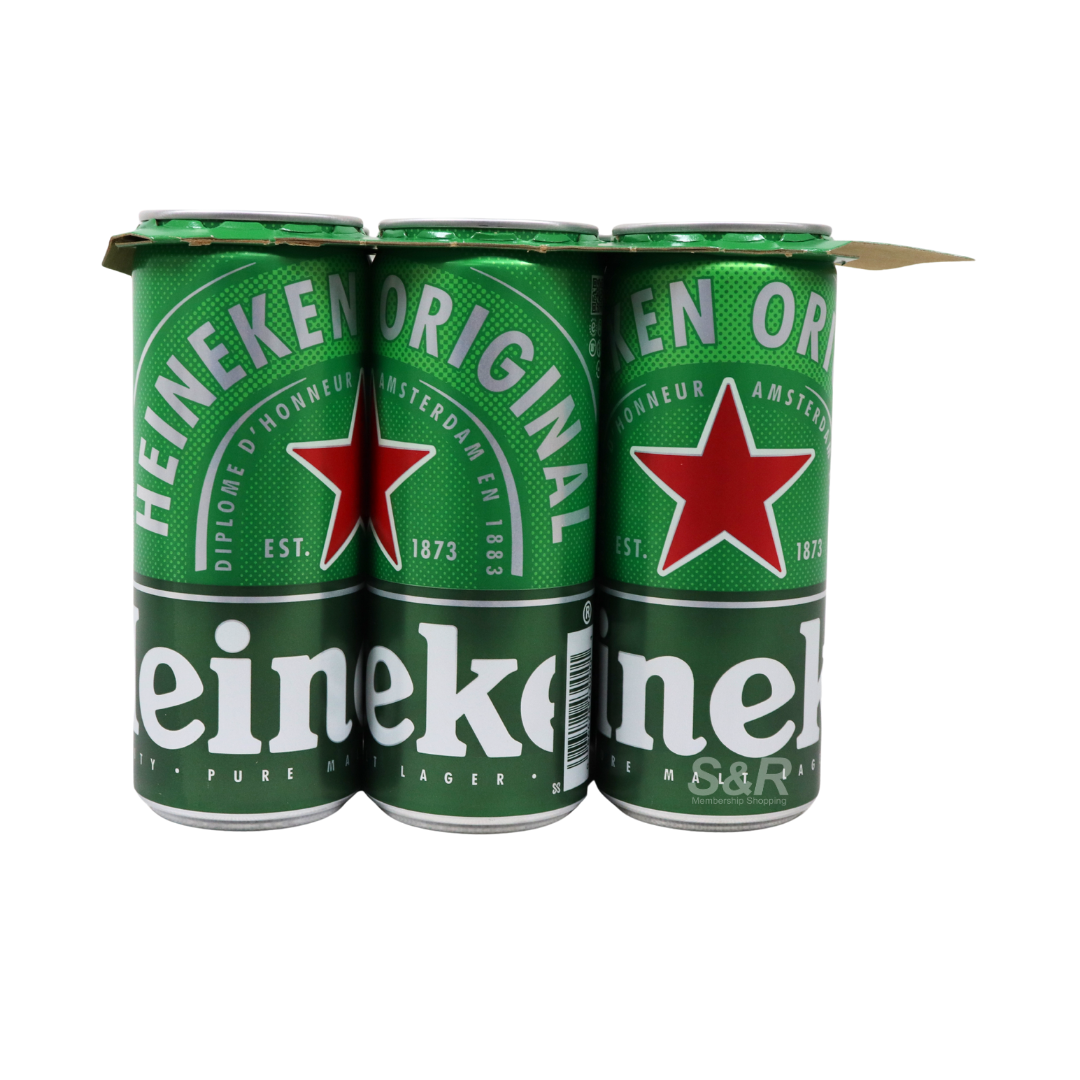 Heineken Pure Malt Lager Beer 6 cans x 330mL